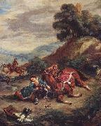 Eugene Delacroix Der Tod Laras oil